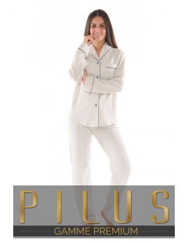 PYJAMA BOUTONNE BLANC TADEA