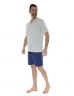 PYJAMA COURT GRIS MERCURE