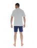 PYJAMA COURT GRIS MERCURE