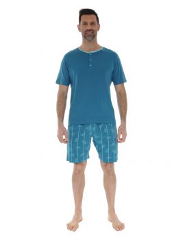 PYJAMA COURT BLEU MATIA