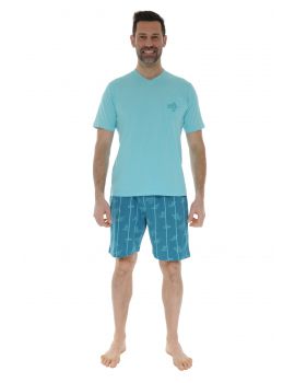 PYJAMA COURT BLEU MATIA