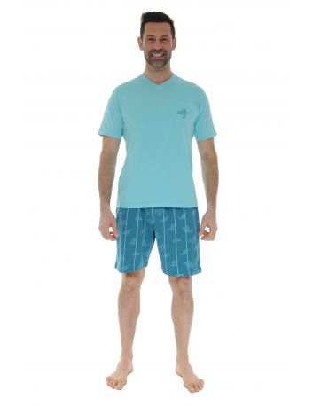 PYJAMA COURT BLEU MATIA