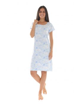 CHEMISE DE NUIT BLEU NINETTE