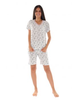 PYJAMA COURT BLANC NELLA