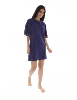 ROBE D'ETE COURTE BLEU NICOLETTE