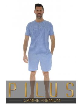 PYJAMA COURT BLEU OTELLO
