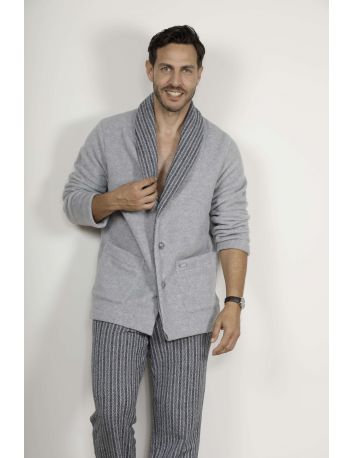 VESTE COL CHALE GRIS TARANTO
