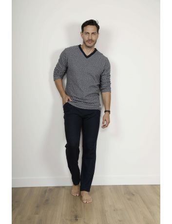 PYJAMA LONG HOMME BLEU TEOPHILE
