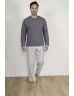 PYJAMA LONG HOMME GRIS TONNY