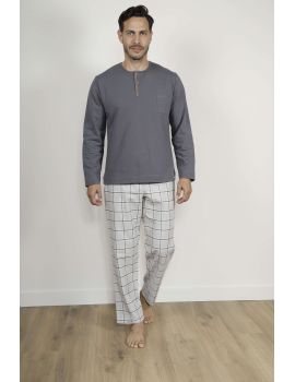 PYJAMA LONG HOMME GRIS TONNY