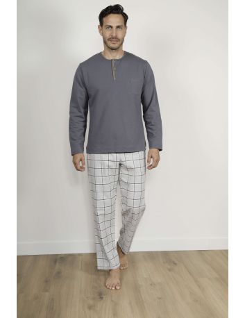 PYJAMA LONG HOMME GRIS TONNY