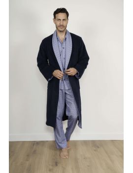 ROBE DE CHAMBRE BLEU TODD