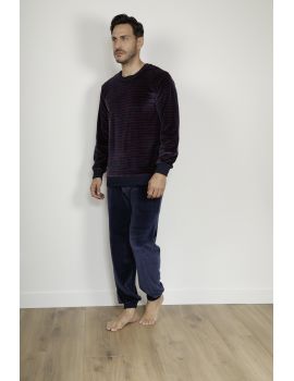 PYJAMA LONG JOGGING BLEU ROLIN