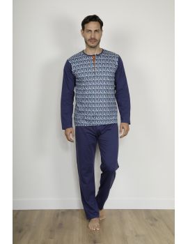 PYJAMA LONG BLEU RAVEN