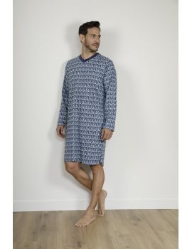 CHEMISE DE NUIT BLEU RAVEN