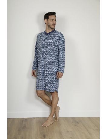CHEMISE DE NUIT BLEU RAVEN
