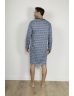CHEMISE DE NUIT BLEU RAVEN