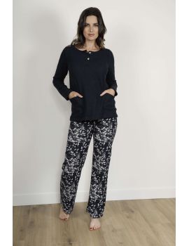 PYJAMA LONG BLEU SCARLETT