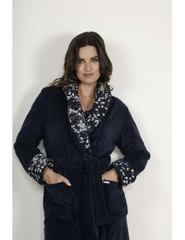 ROBE DE CHAMBRE BLEU SCARLETT