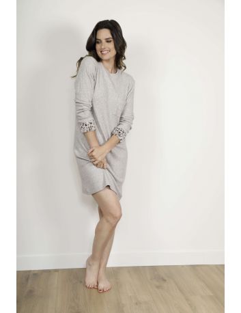 CHEMISE DE NUIT BEIGE SARA