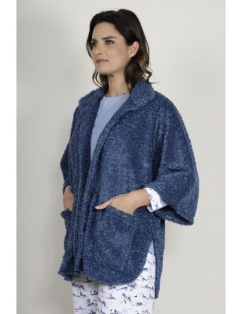 CAPE MAILLE BLEU PAVELLE