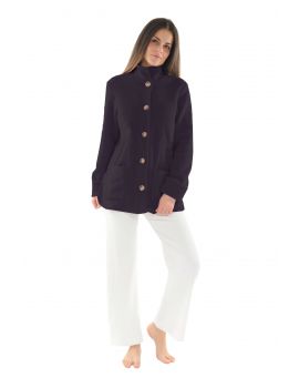 VESTE BOUTONNEE BLEU TINAEL