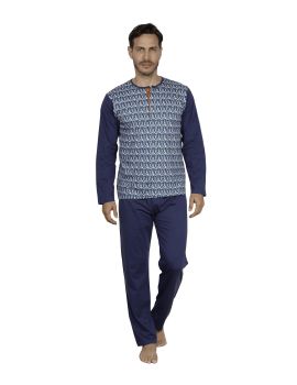 PYJAMA LONG BLEU RAVEN