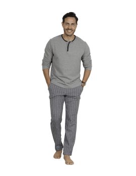 PYJAMA LONG HOMME GRIS TARANTO