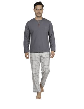 PYJAMA LONG HOMME GRIS TONNY