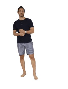 PYJAMA COURT BLEU VALERIO