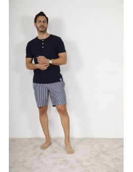 PYJAMA COURT BLEU VALERIO