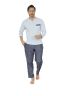 PYJAMA LONG HOMME BLEU VITTO