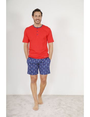 PYJAMA COURT ROUGE YOHAN