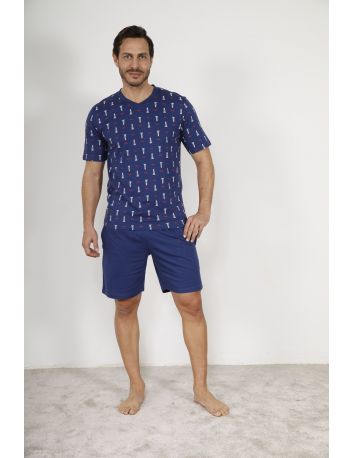 PYJAMA COURT BLEU YOHAN