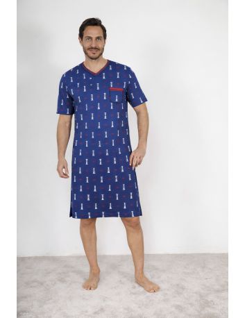 CHEMISE DE NUIT BLEU YOHAN