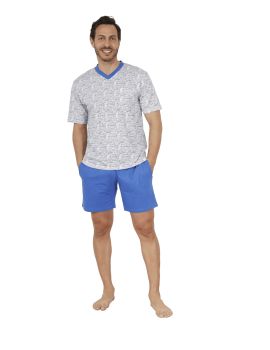 PYJAMA COURT BLEU YVES