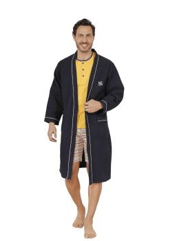 ROBE DE CHAMBRE BLEU YURI