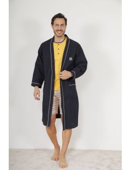 ROBE DE CHAMBRE BLEU YURI