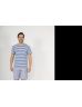 PYJAMA COL V BLEU YANNICK