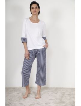 PYJAMA COURT BLANC WITHNEY