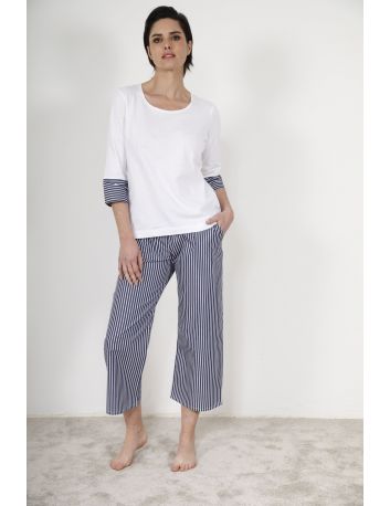 PYJAMA COURT BLANC WITHNEY