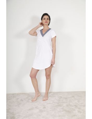 CHEMISE DE NUIT BLANC WITHNEY