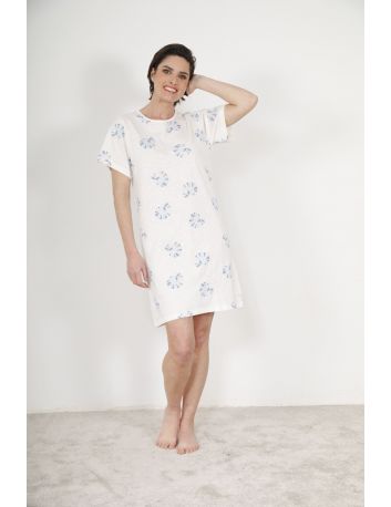 ROBE D'ETE COURTE BLEU ZABOU