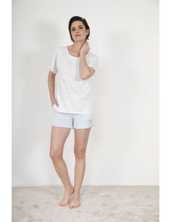 ENSEMBLE COURT D'ETE BLEU ZAZ