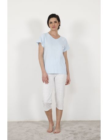 ENSEMBLE COURT D'ETE BLEU ZAZ