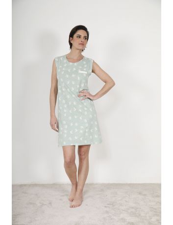 CHEMISE DE NUIT VERT ZAELLE