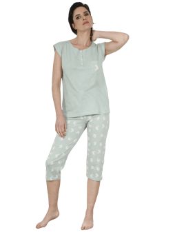 PYJAMA COURT VERT ZAELLE