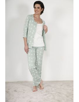 TRIO MAILLE VERT ZAELLE