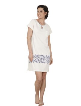 CHEMISE DE NUIT BLANC ZOPHIA