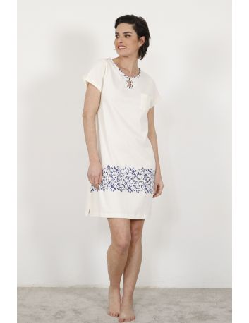 CHEMISE DE NUIT BLANC ZOPHIA